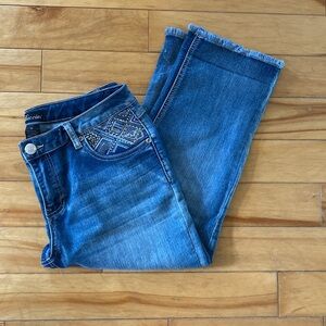 Bling cropped jeans